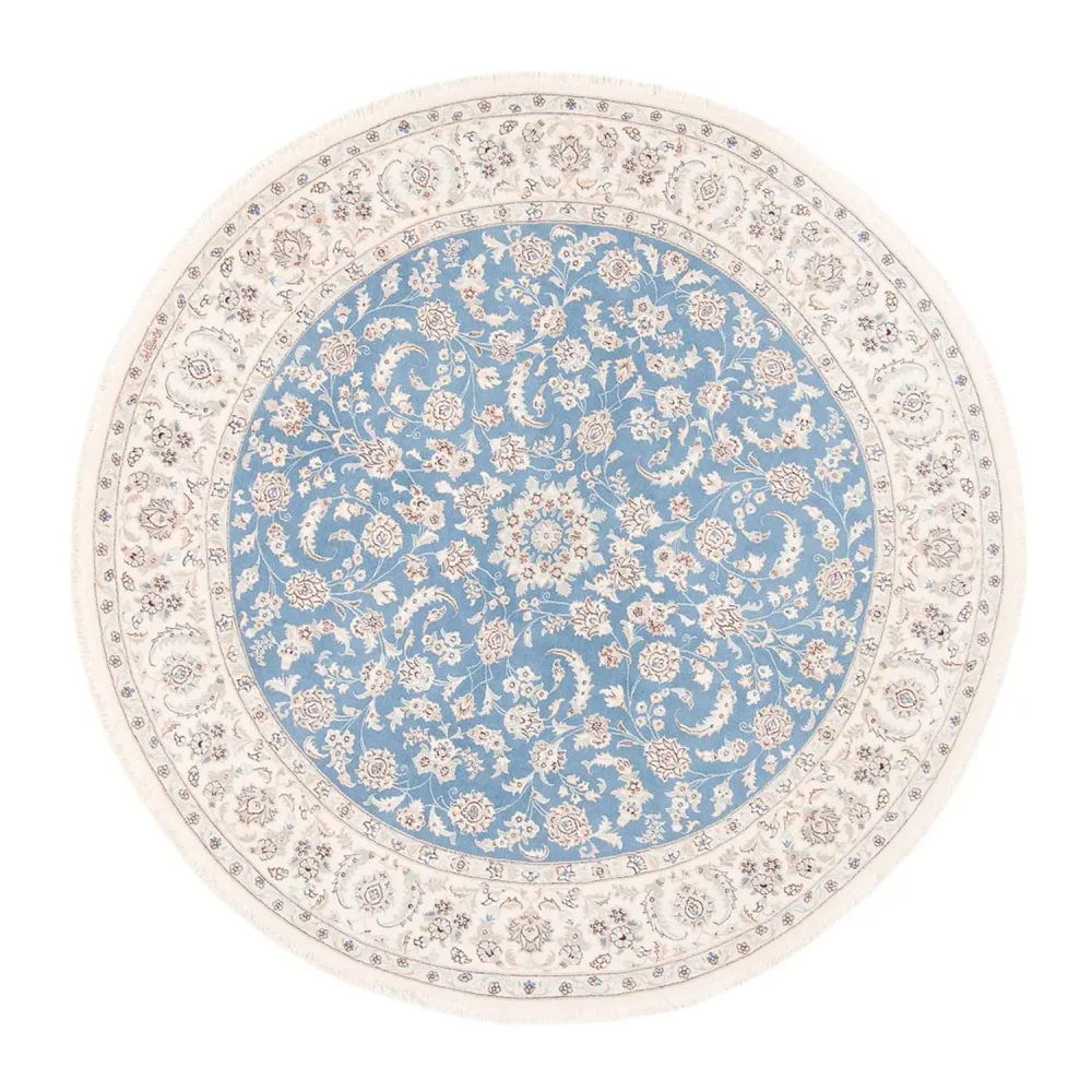 Tapete Persa - Nain ronda - 200 x 200 cm - azul claro