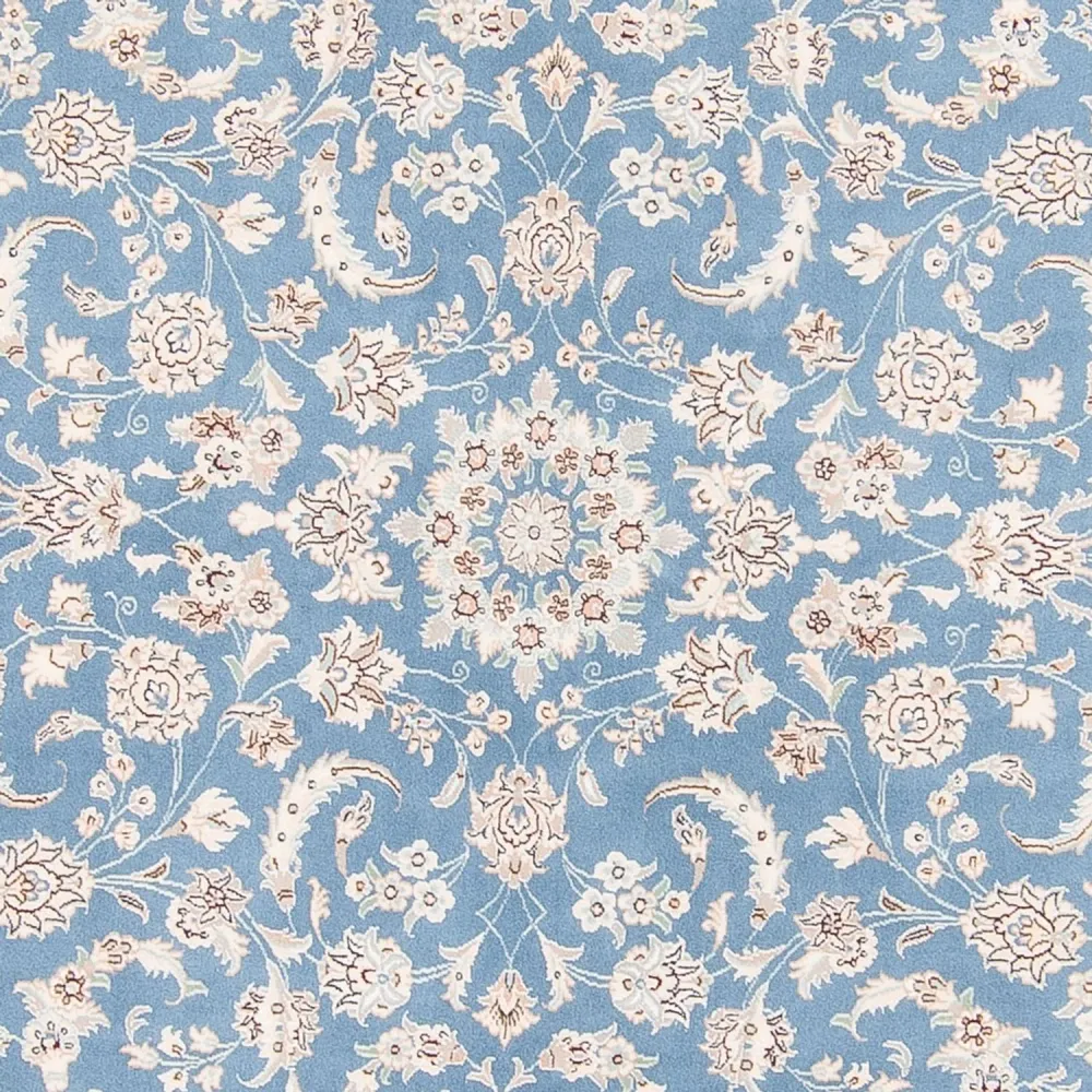 Tapete Persa - Nain ronda - 200 x 200 cm - azul claro