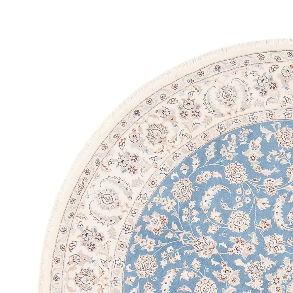 Tapete Persa - Nain ronda - 200 x 200 cm - azul claro