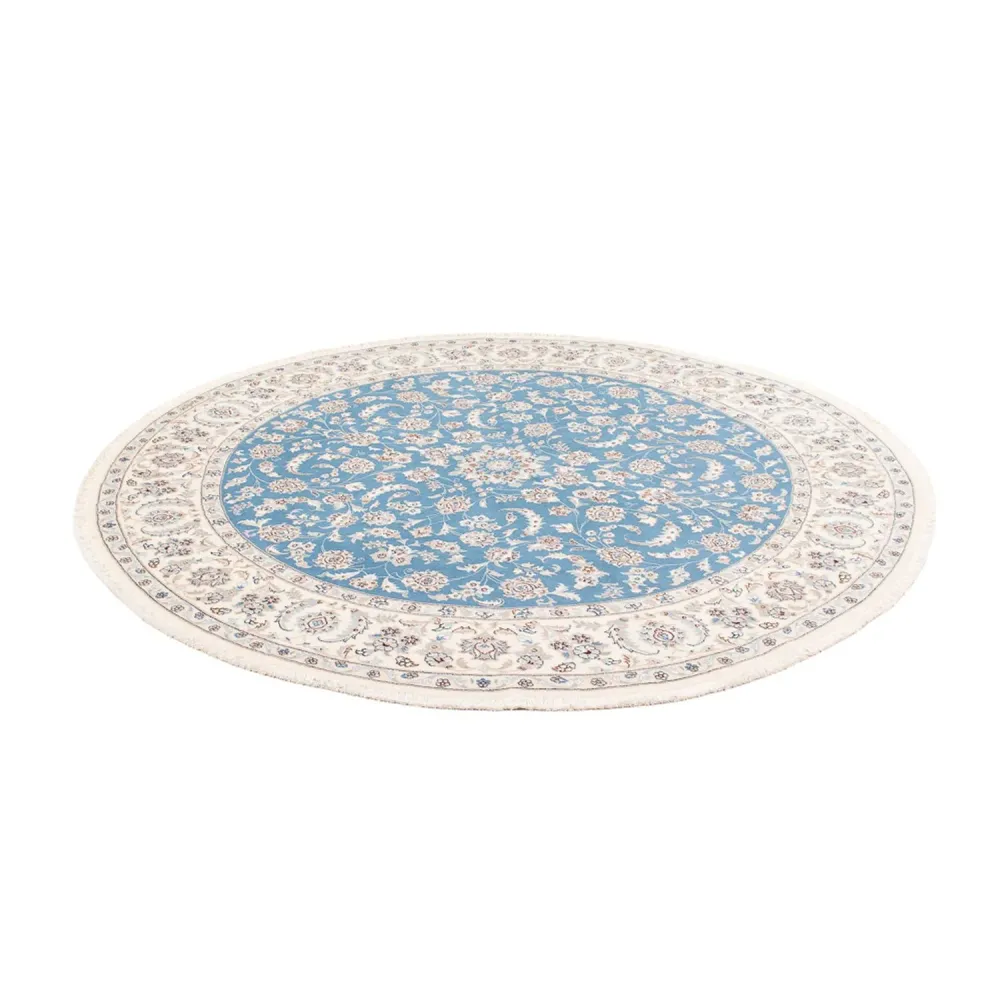 Tapete Persa - Nain ronda - 200 x 200 cm - azul claro