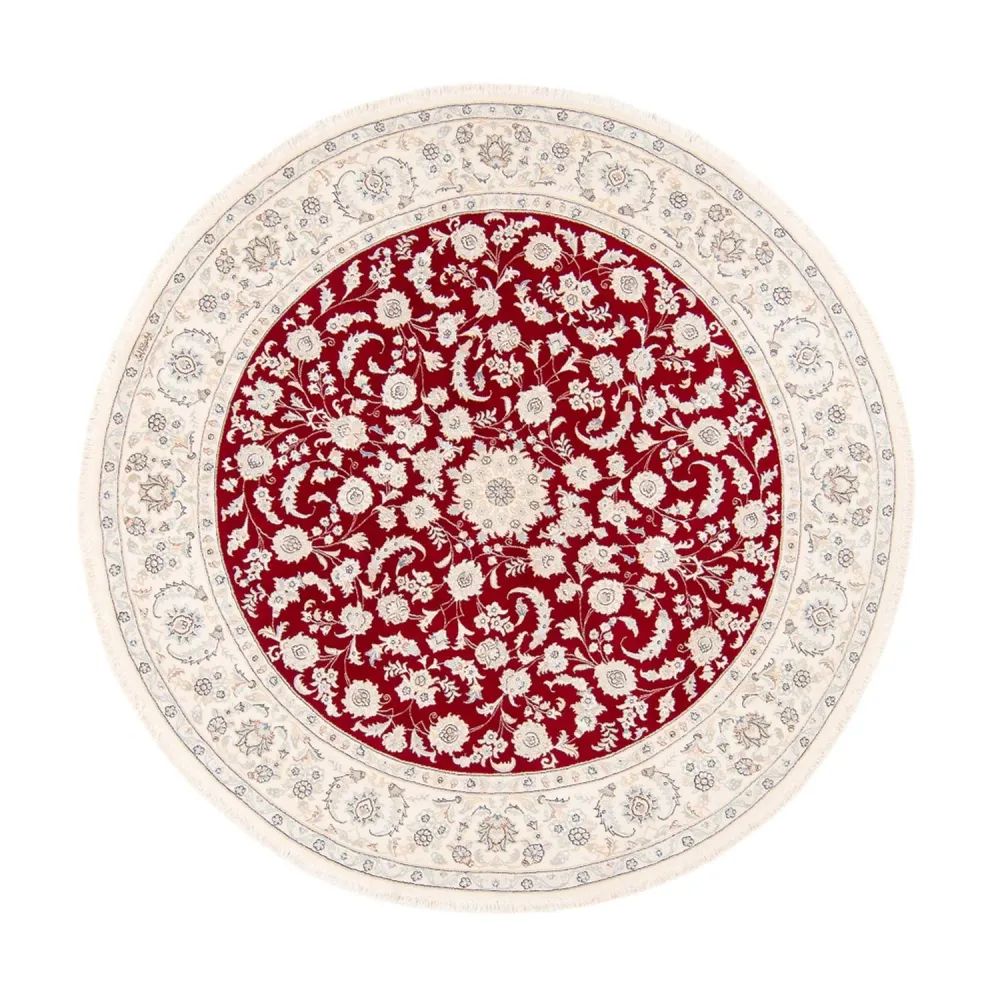 Tapete Persa - Nain ronda - 200 x 200 cm - vermelho