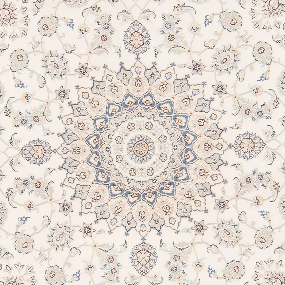 Tapete Persa - Nain ronda - 200 x 200 cm - creme