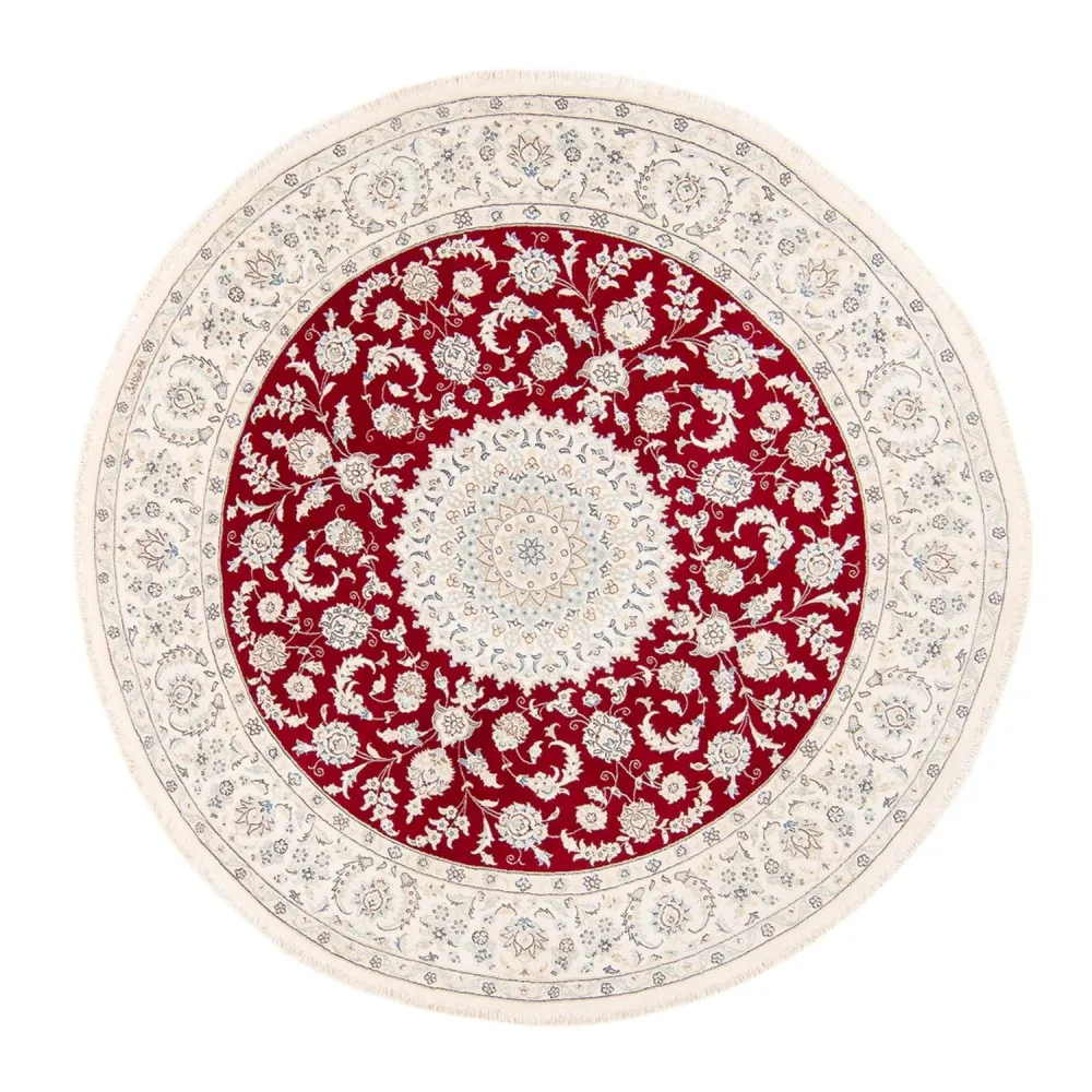 Tapete Persa - Nain ronda - 200 x 200 cm - vermelho