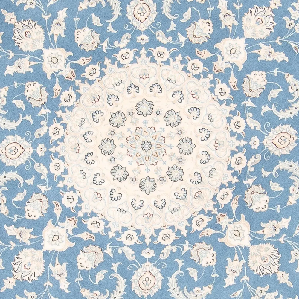 Tapete Persa - Nain ronda - 202 x 197 cm - azul claro