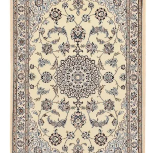 Tapete Persa - Nain - Royal - 113 x 74 cm - cinzento claro