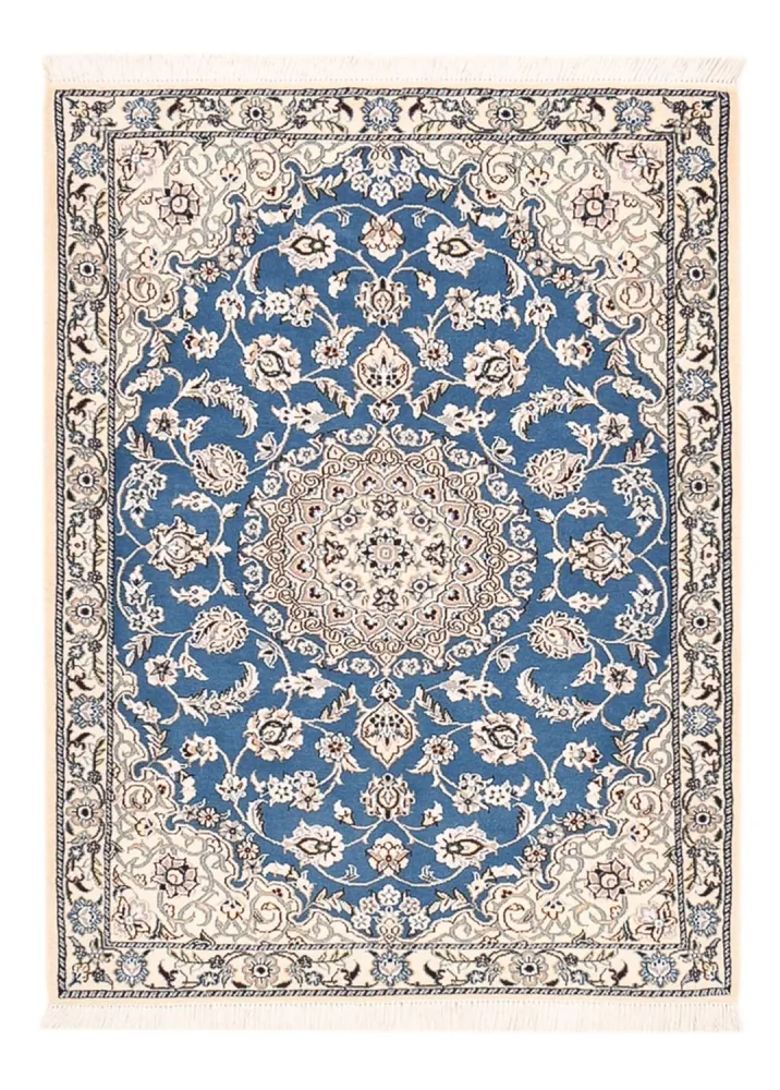 Tapete Persa - Nain - Royal - 127 x 90 cm - azul