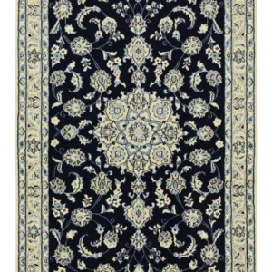Tapete Persa - Nain - Royal - 137 x 88 cm - azul escuro