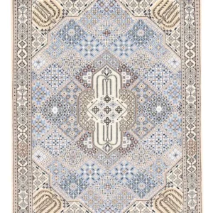 Tapete Persa - Nain - Royal - 195 x 137 cm - azul claro