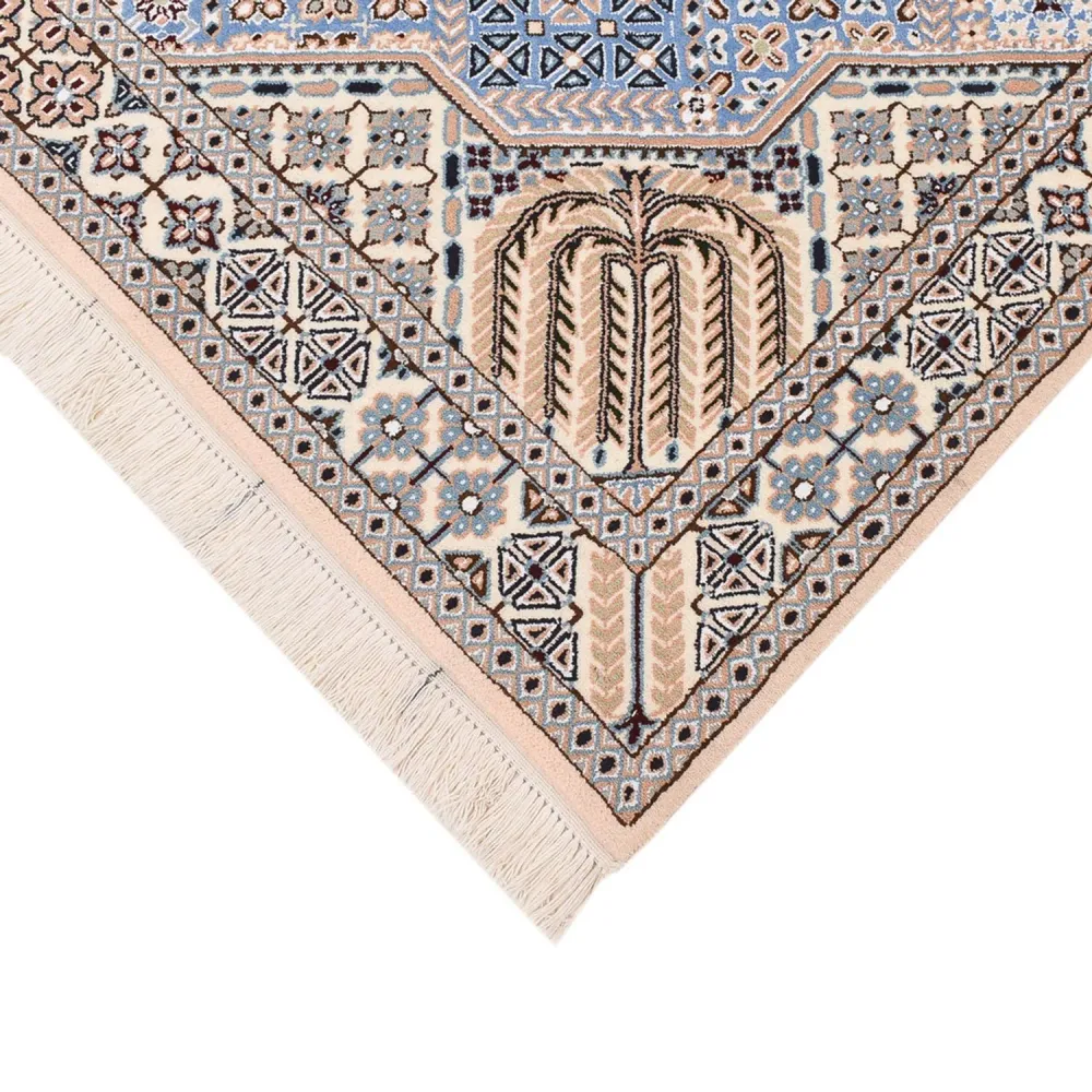 Tapete Persa - Nain - Royal - 195 x 137 cm - azul claro