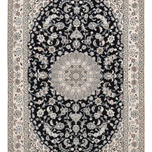 Tapete Persa - Nain - Royal - 250 x 153 cm - azul escuro
