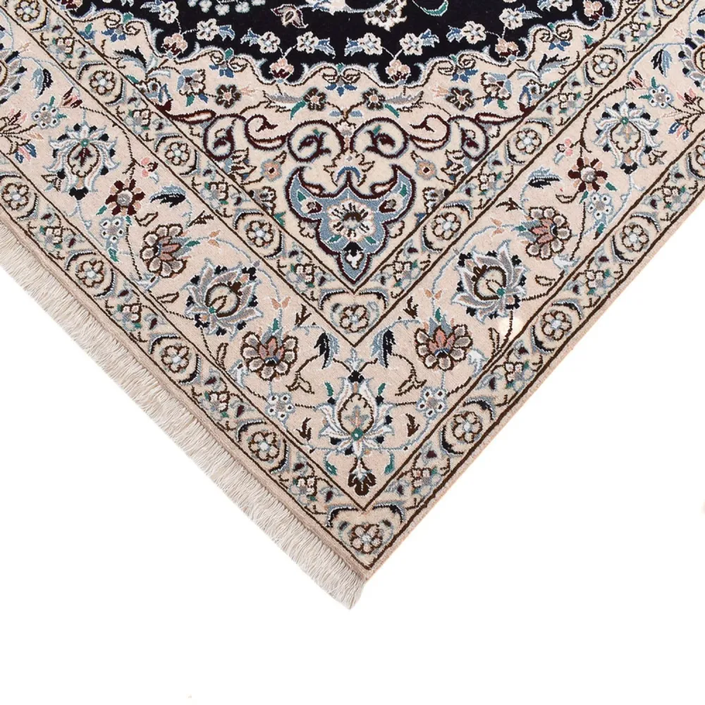 Tapete Persa - Nain - Royal - 250 x 153 cm - azul escuro