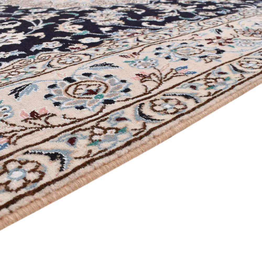 Tapete Persa - Nain - Royal - 250 x 153 cm - azul escuro
