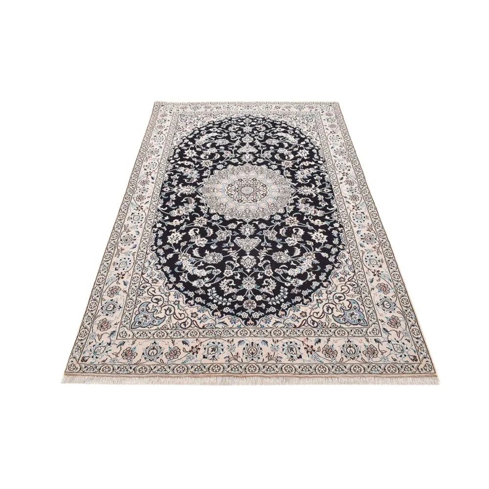 Tapete Persa - Nain - Royal - 250 x 153 cm - azul escuro