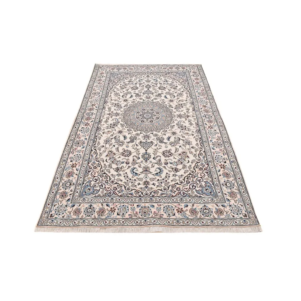 Tapete Persa - Nain - Royal - 250 x 155 cm - cinzento claro