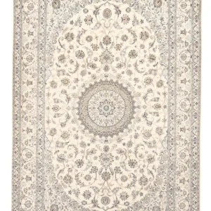 Tapete Persa - Nain - Royal - 305 x 205 cm - cinzento claro