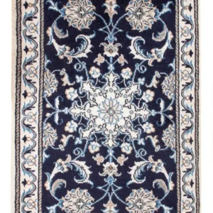 Tapete Persa - Nain - Royal - 90 x 60 cm - azul escuro