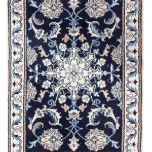 Tapete Persa - Nain - Royal - 90 x 60 cm - azul escuro