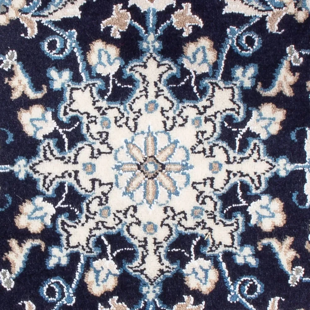 Tapete Persa - Nain - Royal - 90 x 60 cm - azul escuro
