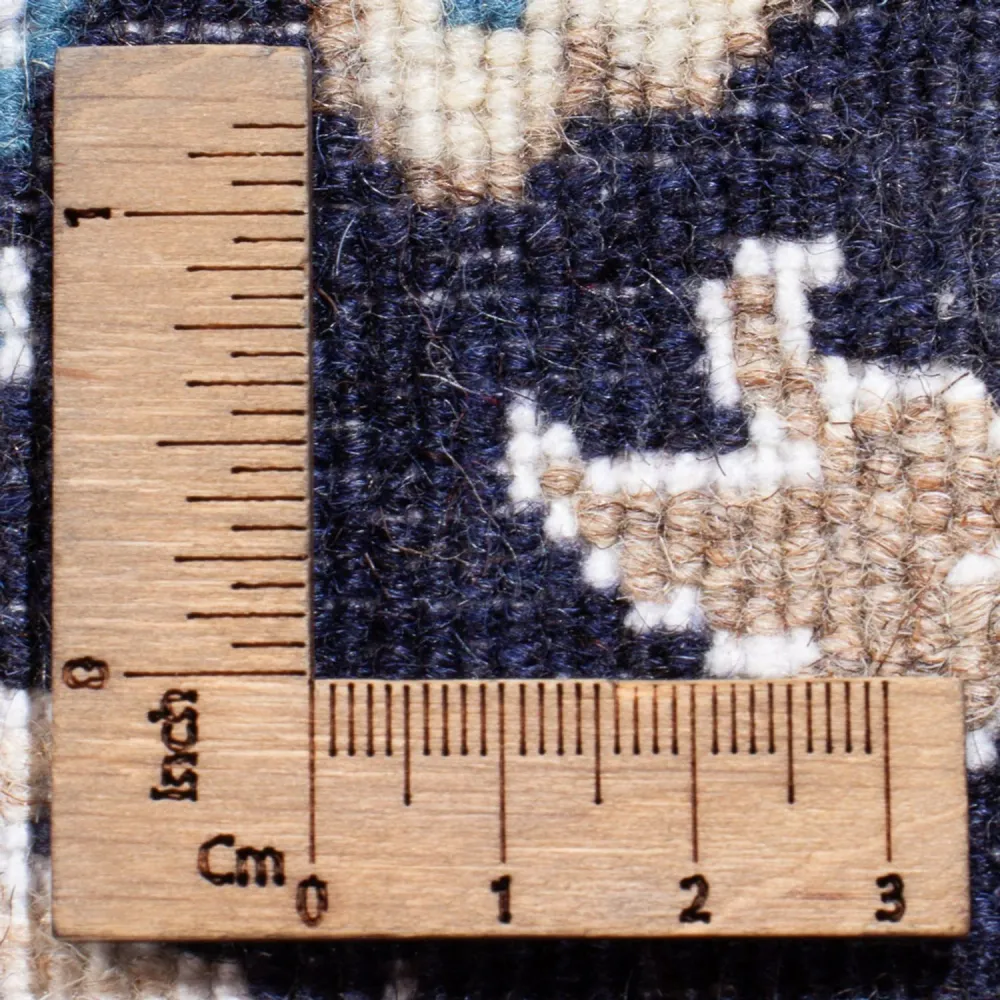 Tapete Persa - Nain - Royal - 90 x 60 cm - azul escuro