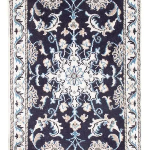 Tapete Persa - Nain - Royal - 90 x 60 cm - azul escuro