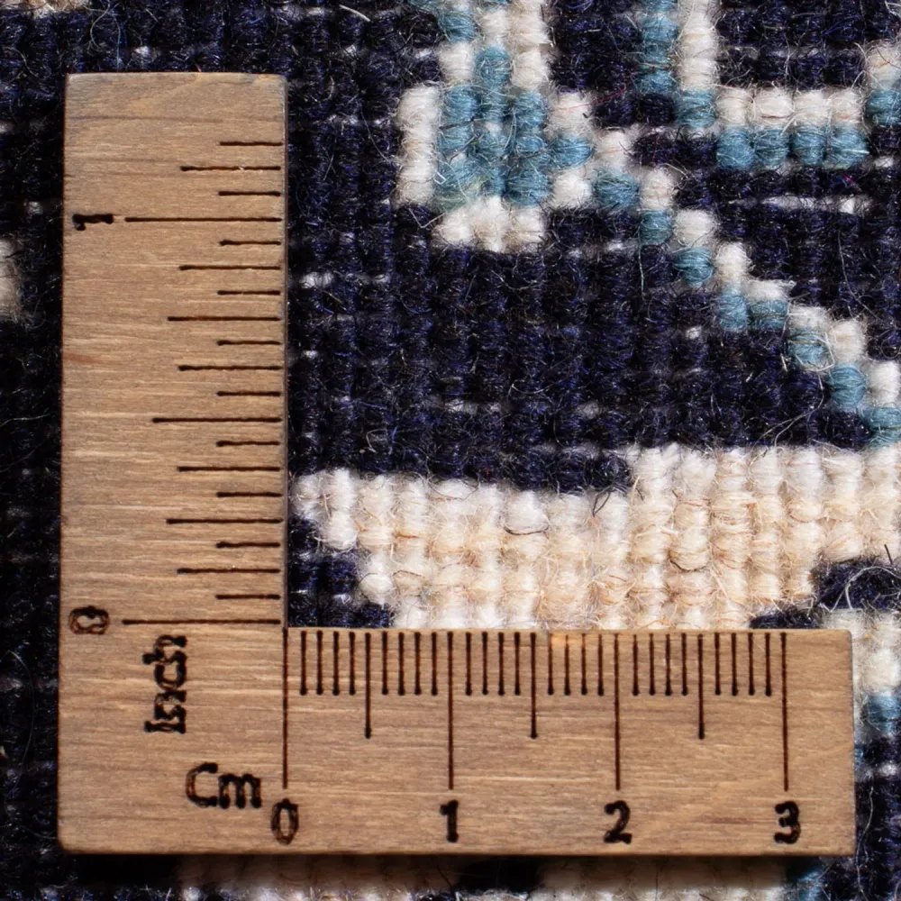 Tapete Persa - Nain - Royal - 90 x 60 cm - azul escuro