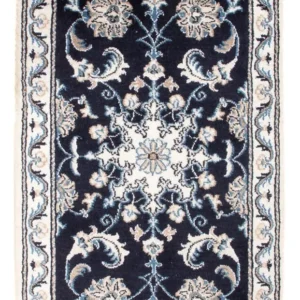 Tapete Persa - Nain - Royal - 90 x 60 cm - azul escuro