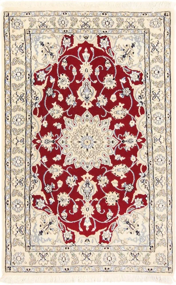 Tapete Persa - Nain - Royal - 90 x 60 cm - vermelho
