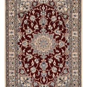 Tapete Persa - Nain - Royal - 94 x 63 cm - vermelho escuro