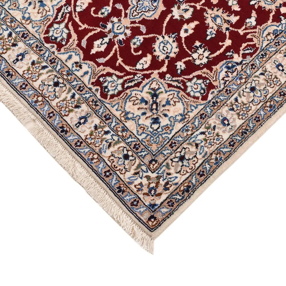 Tapete Persa - Nain - Royal - 94 x 63 cm - vermelho escuro