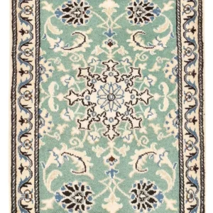 Tapete Persa - Nain - 87 x 59 cm - verde claro