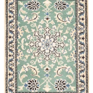 Tapete Persa - Nain - 89 x 60 cm - verde claro