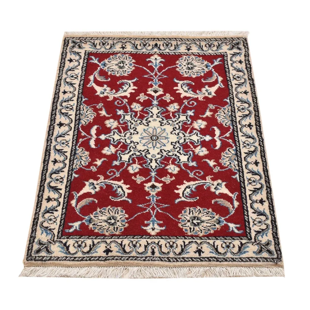 Tapete Persa - Nain - 89 x 58 cm - vermelho
