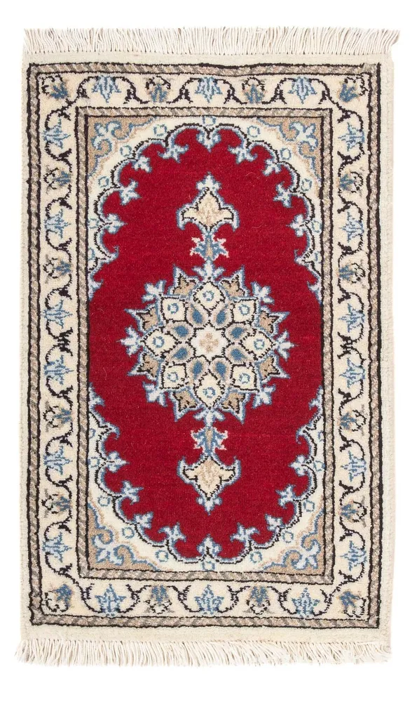 Tapete Persa - Nain - 60 x 40 cm - vermelho