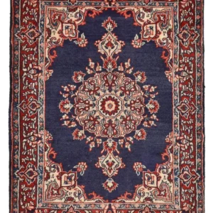 Tapete Persa - Nomadic - 100 x 68 cm - azul escuro