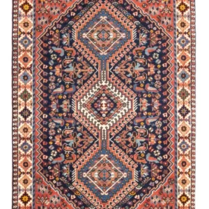 Tapete Persa - Nomadic - 125 x 80 cm - azul escuro