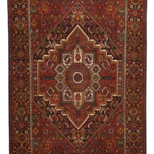 Tapete Persa - Nomadic - 150 x 100 cm - vermelho escuro
