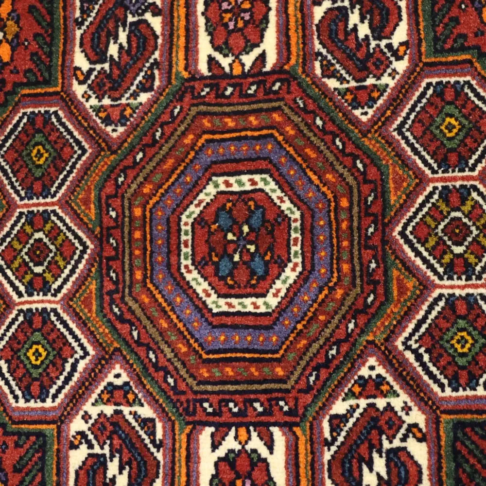 Tapete Persa - Nomadic - 150 x 100 cm - vermelho escuro