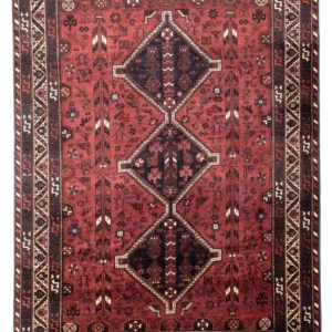 Tapete Persa - Nomadic - 303 x 206 cm - vermelho escuro
