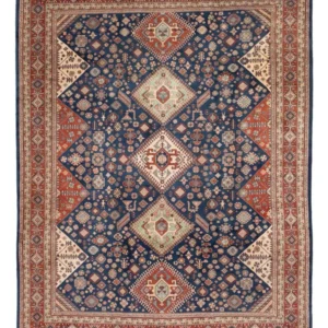 Tapete Persa - Nomadic - 318 x 238 cm - azul escuro