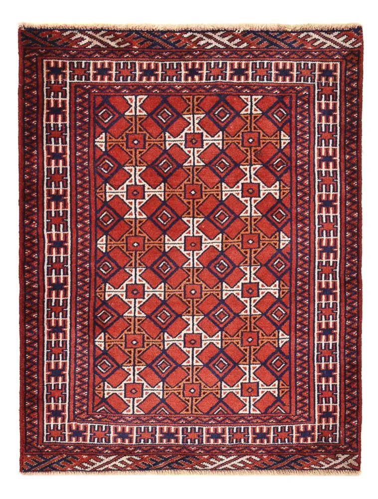 Tapete Persa - Nomadic - 92 x 70 cm - vermelho escuro