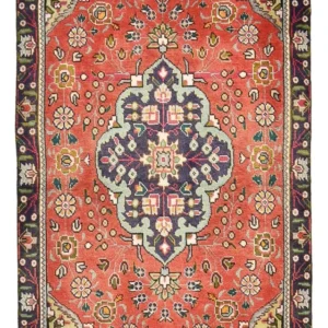 Tapete Persa - Tabriz - 139 x 90 cm - vermelho claro