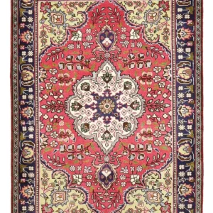 Tapete Persa - Tabriz - 143 x 100 cm - vermelho claro