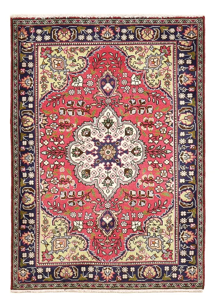 Tapete Persa - Tabriz - 143 x 100 cm - vermelho claro
