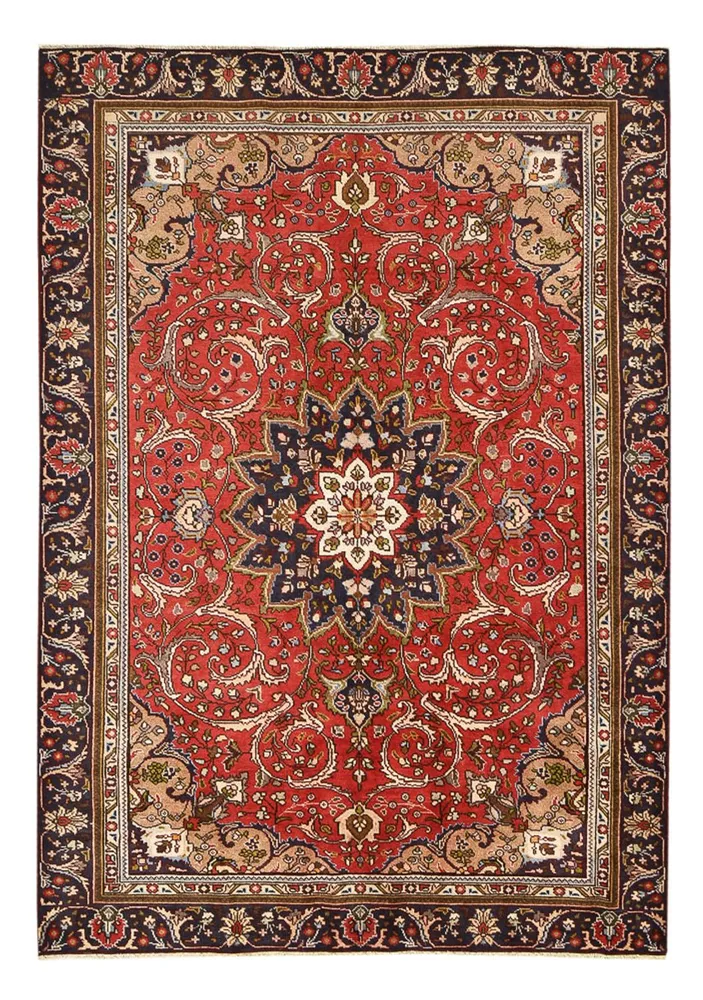 Tapete Persa - Tabriz - 253 x 177 cm - vermelho