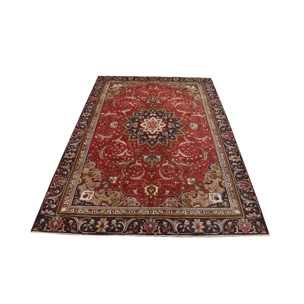 Tapete Persa - Tabriz - 253 x 177 cm - vermelho