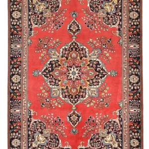 Tapete Persa - Tabriz - 279 x 185 cm - vermelho