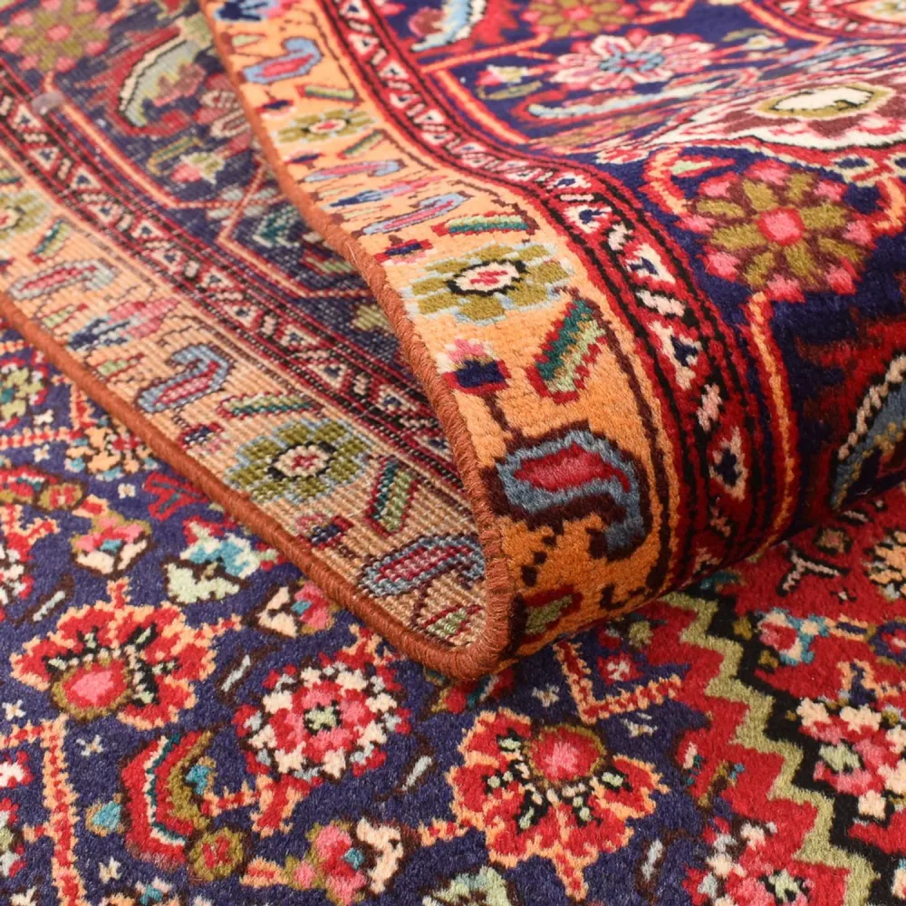 Tapete Persa - Tabriz - 286 x 197 cm - bordeaux vermelho