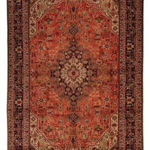 Tapete Persa - Tabriz - 295 x 195 cm - vermelho claro