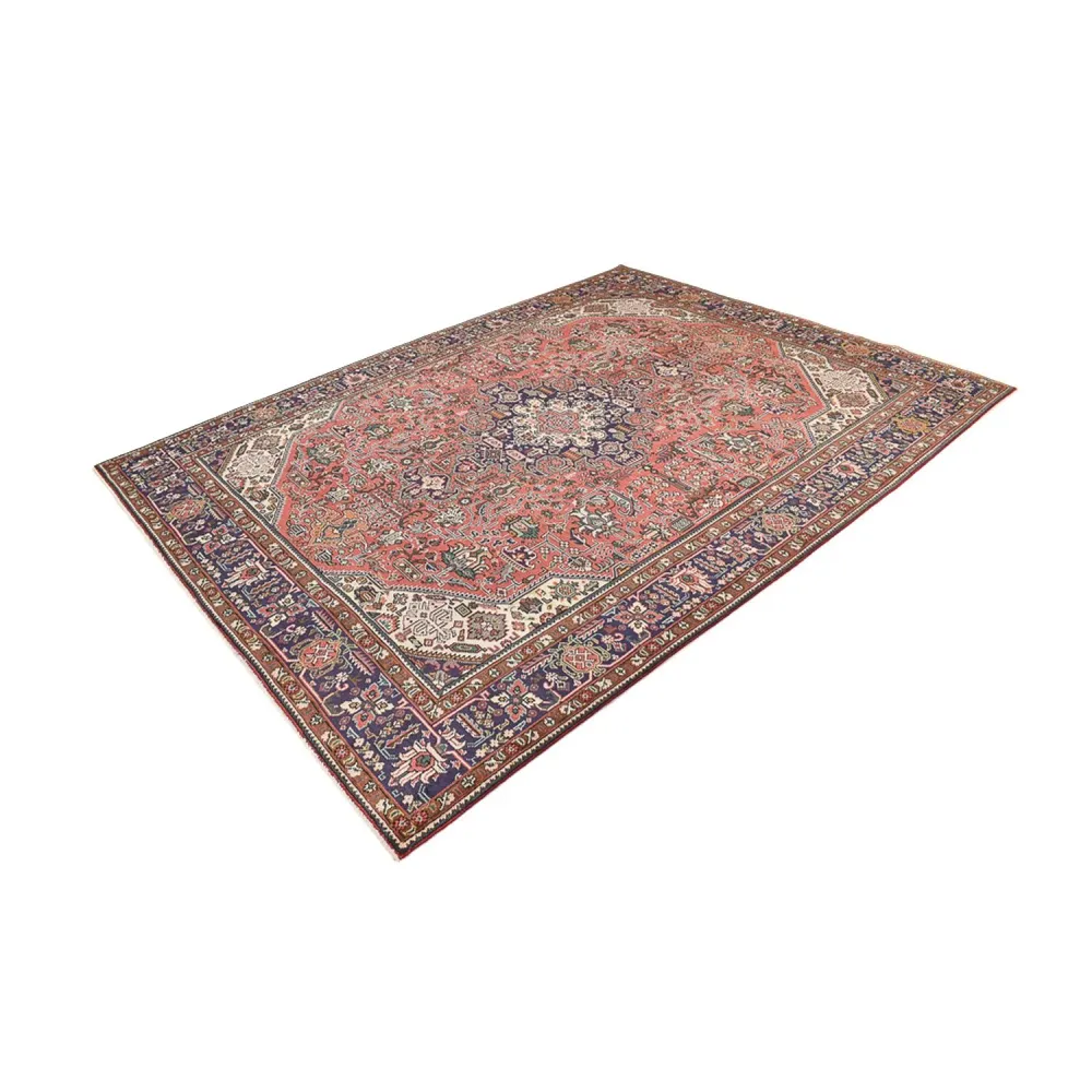 Tapete Persa - Tabriz - 335 x 247 cm - vermelho claro
