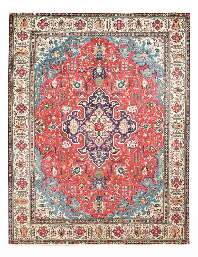 Tapete Persa - Tabriz - 343 x 255 cm - vermelho